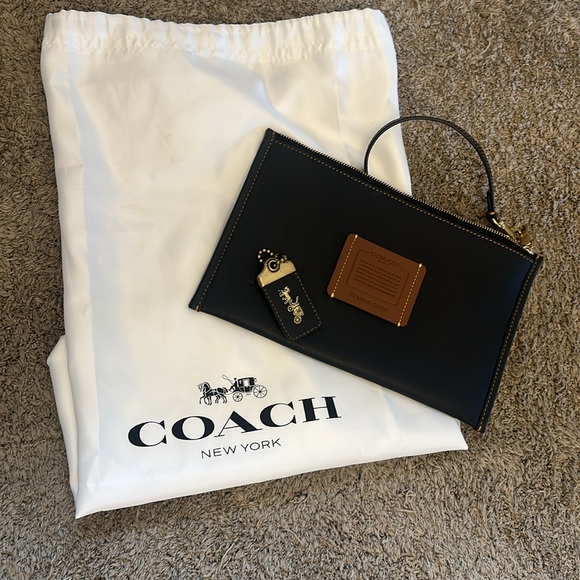Coach Rae Tote Black Leather Bag - Picture 9 of 12